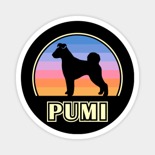 Pumi Vintage Sunset Dog Magnet